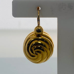 Boucles d'oreilles dormeuses en or jaune