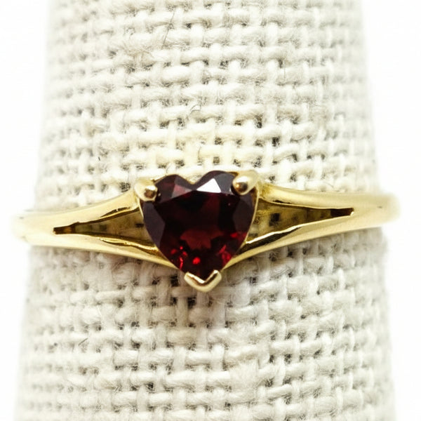 Bague Solitaire en Or Jaune 18 K - Taille 54 -  1.31 G