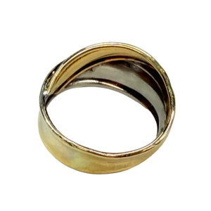 Superbe Bague en Or Jaune et Blanc 18K
