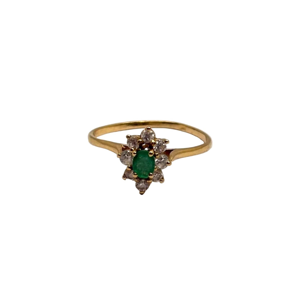 Bague Marquise en Or Jaune 18K