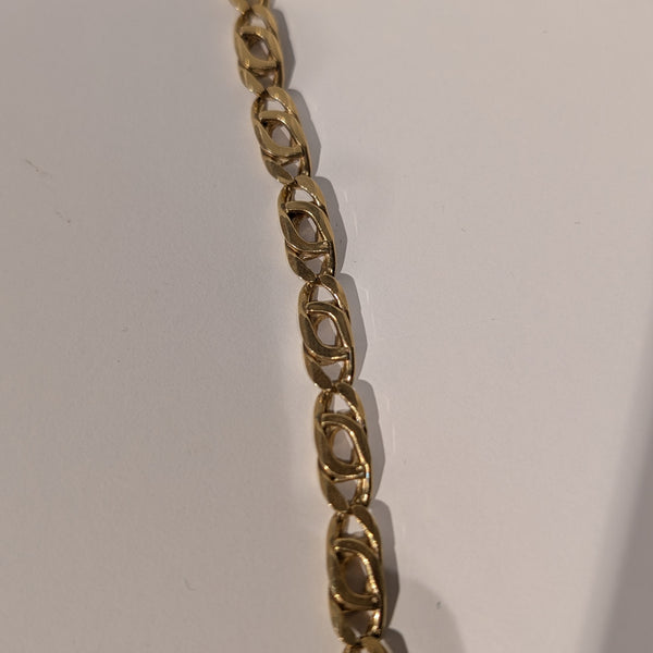 Collier Matinée Or Jaune 18K Maille Marine 23.51 Grs