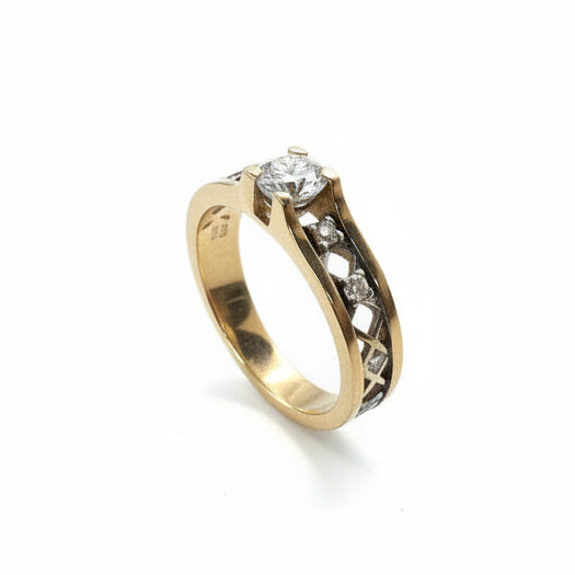 Bague en Or jaune 18k - 4.40G - Taille 53