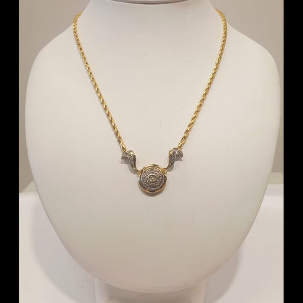 Collier Matinée en Or Jaune et Gris 18 K - 11.66 G