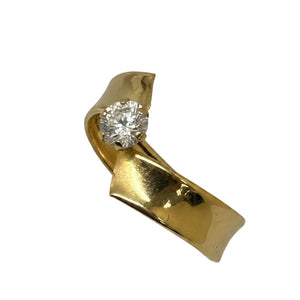 Titre : Bague Or Jaune 18 Carats avec Oxyde