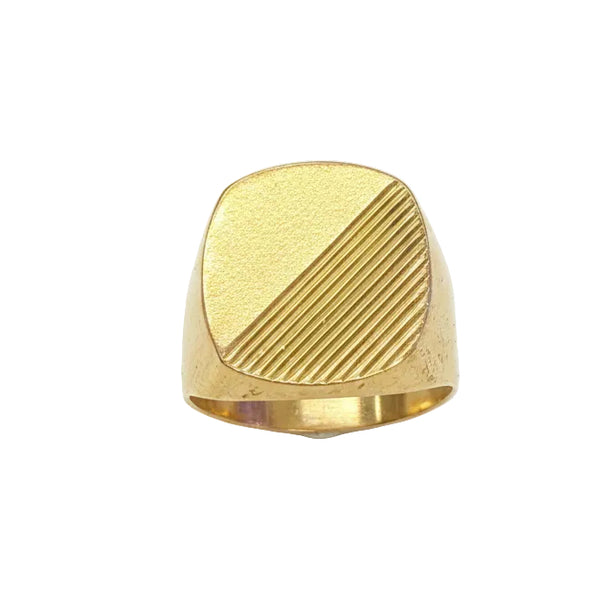 Chevalière en Or Jaune 18K - T59