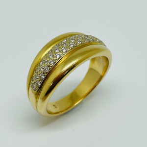 Bague en Or Jaune 18k - 3.40 G