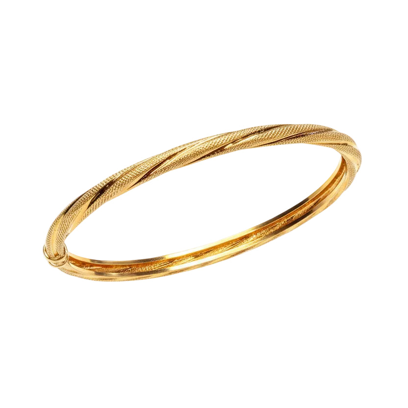 Bracelet Jonc en Or Jaune 18k - 6.21 G