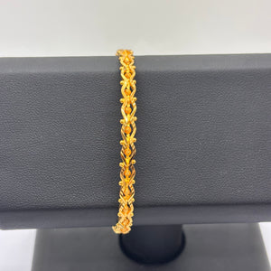 Bracelet jonc en or jaune 22 carats Poids - 13.72 Grs
