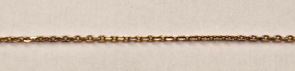 Collier Princesse Or Jaune 18K avec Anneau Ressort