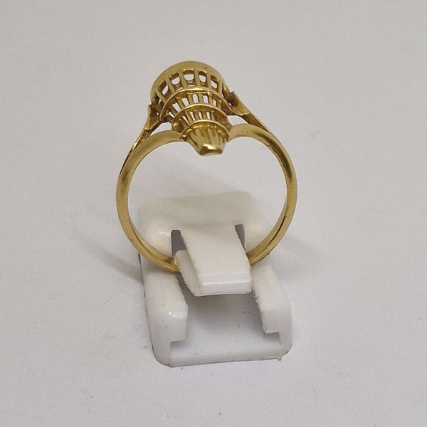Bague en Or Jaune 18K Taille-55