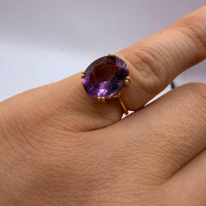 Bague en Or Jaune et Oxyde de Zirconium Poids-3.69 Grs Taille-52