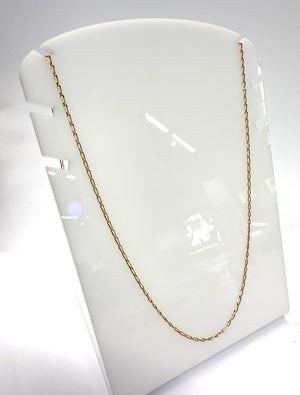 Collier maille cheval Or jaune 18k Lg60cm