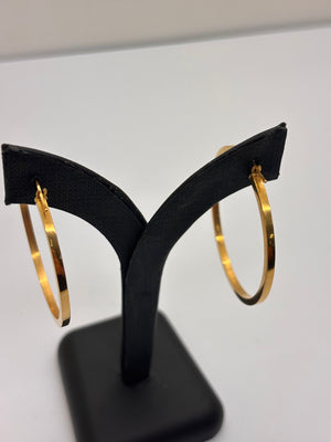 Créoles en or jaune 18K 4 Grs