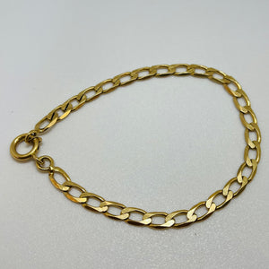 Bracelet Gourmette en Or Jaune 18K 9.60 Grs
