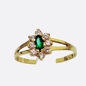 Bague en Or jaune 18K - Taille 56 - 1.60G