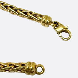 Bracelet Palmier Or Jaune 18K - 19cm - 7.39gr