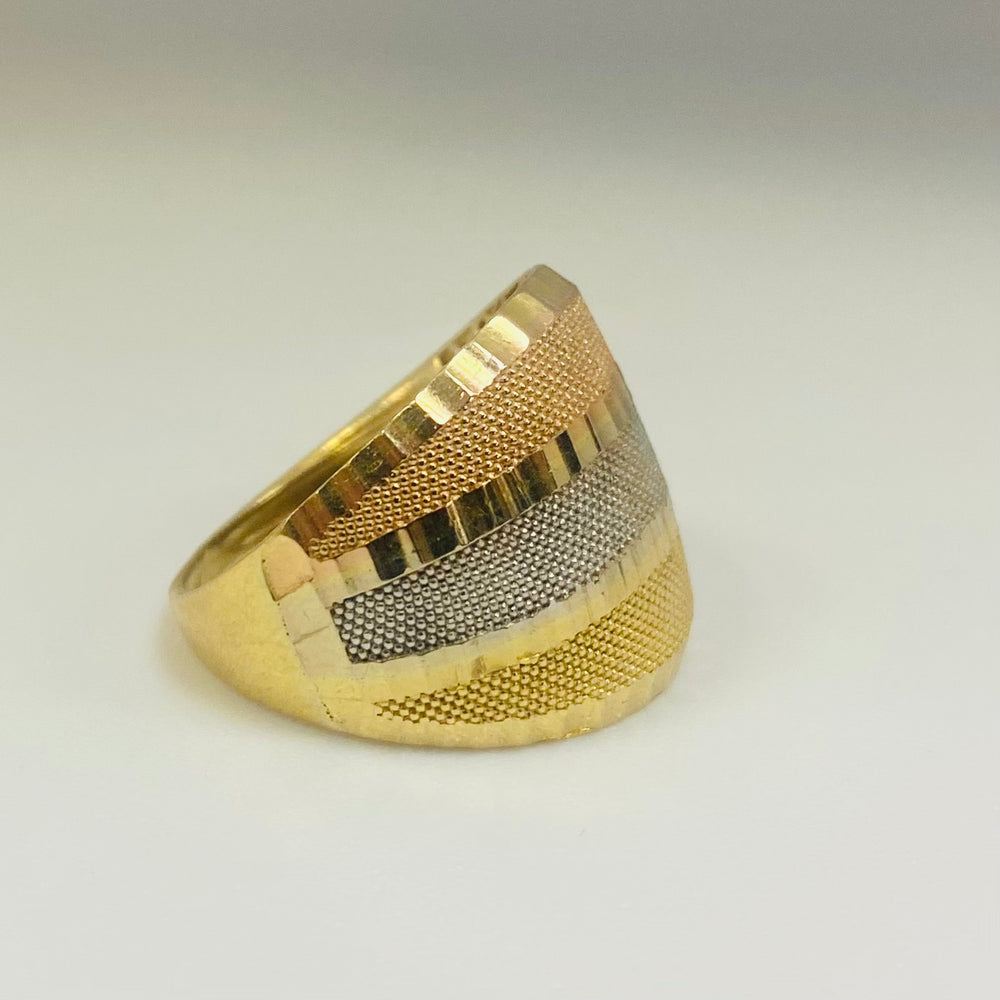 Bague Tank 3 Ors 18K Taille-54