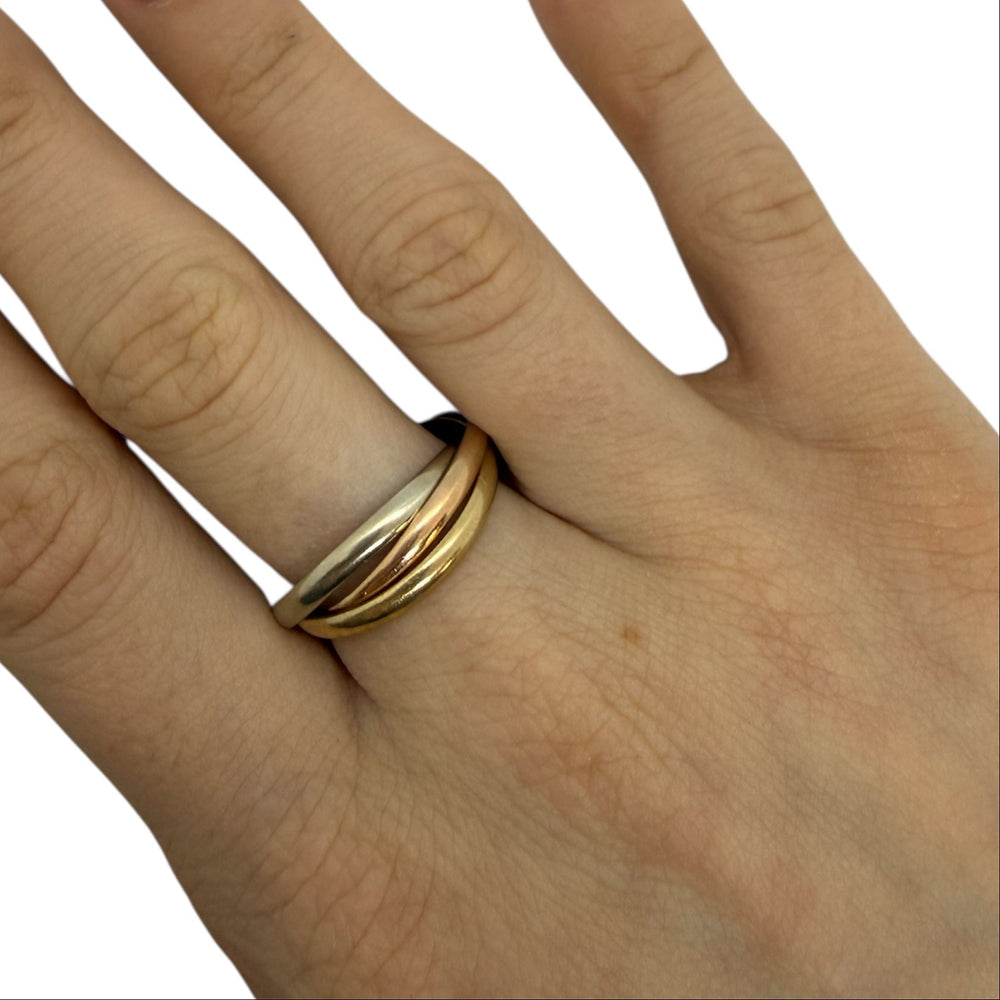 Bague Alliance en Or Jaune, Or Rose, Or Blanc 18k -  5.34 G