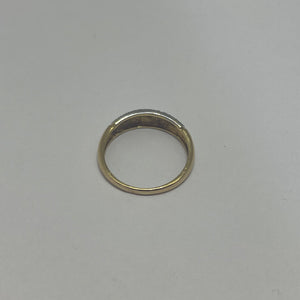 Bague en Or Jaune et Gris 18K - Taille 51