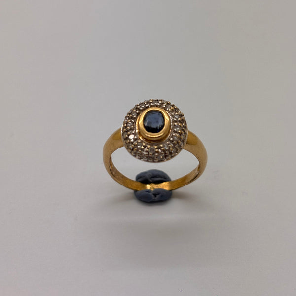 Bague en or jaune 18K Taille-55