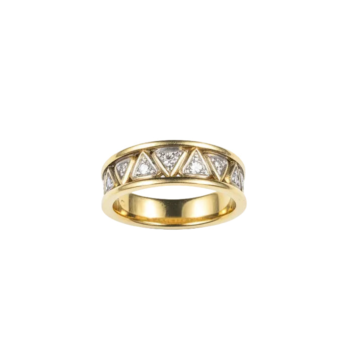 Bague Alliance Or Jaune 18 K - Taille 57 - 5.30 G