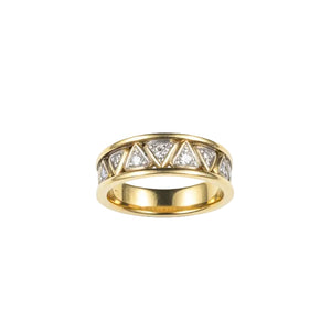 Bague Alliance Or Jaune 18 K - Taille 57 - 5.30 G
