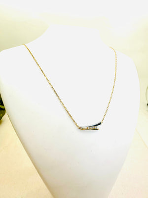 Collier Princesse en Or Blanc 18 Carats avec Diamants