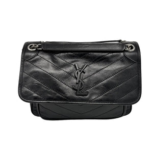 Saint Laurent - Sac Niki Medium en Cuir Noir