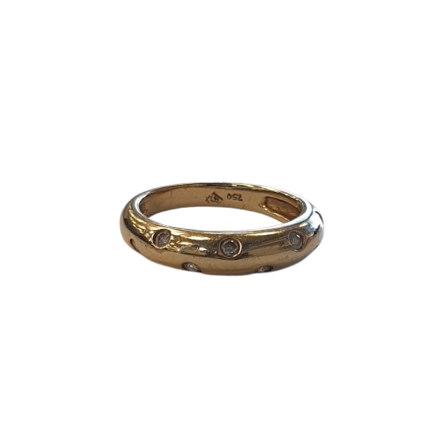 Bagues Fantaisie en  Or Jaune 18 K avec Diamants - 4.85 Grs