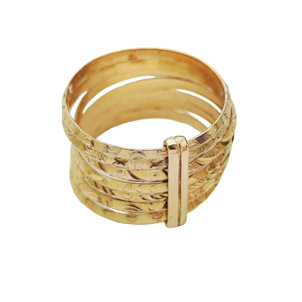 Bague en Or Jaune 18K - 6.30 Grs - Taille 59