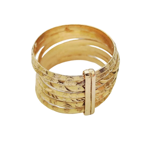 Bague en Or Jaune 18K - 6.30 Grs - Taille 59
