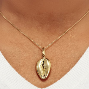 Pendentif Coquillage en Or Jaune 18 Carats