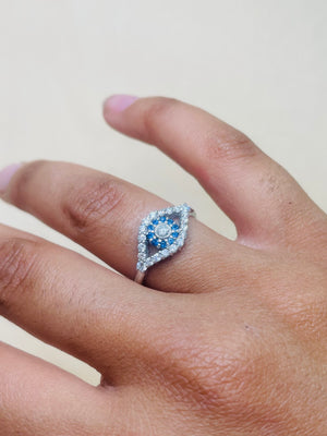 Bague en or blanc 18K Taille-54.5