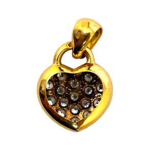 Pendentif Symbole Or Jaune 18K avec Oxyde de Zirconium