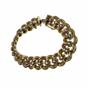 Bracelet Gourmette en Or Jaune 18k Vintage