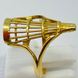 Bague Filigrane Or Jaune 18 Carats - Taille 54