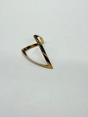Bague africaine en Or jaune 18K T55