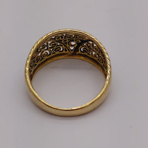 Bagues fantaisie en or jaune 18K Taille-50