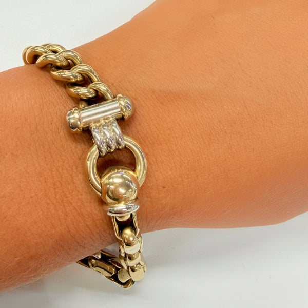 Bracelet en Or Jaune et Blanc 18K - 22.50 G