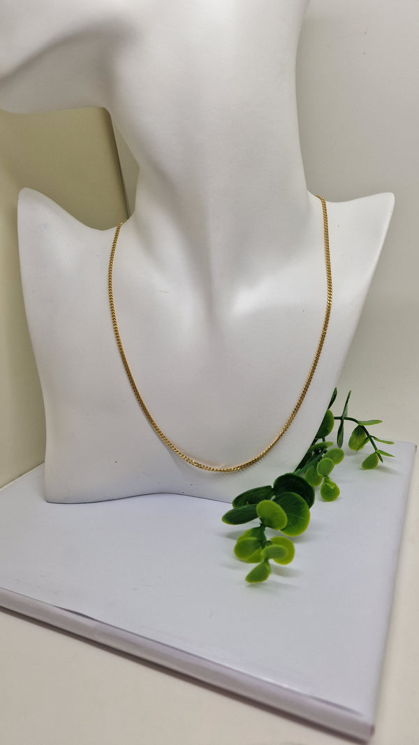 Collier Princesse en Or Jaune 18 carats, Maille Gourmette - 8.16 Grs