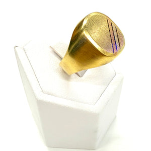 Chevalière en 3 ors 18k Taille-64
