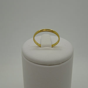 Anneau en or jaune 18 carats - taille 52