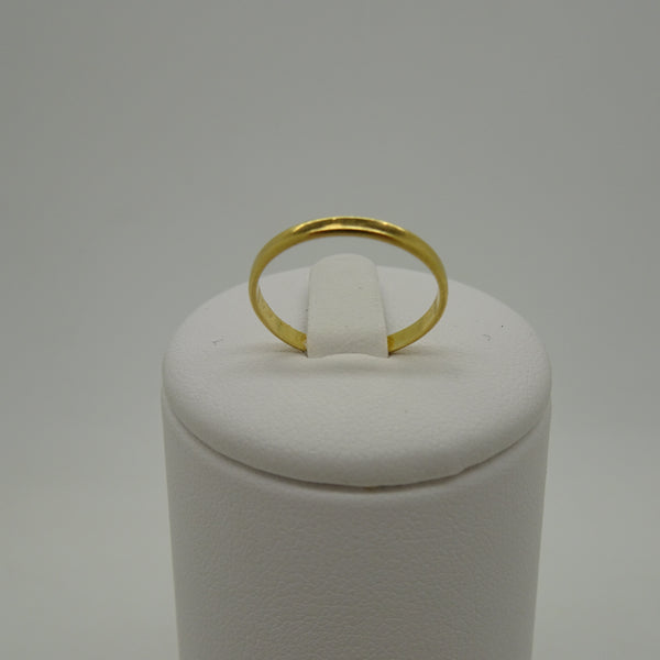 Anneau en or jaune 18 carats - taille 52