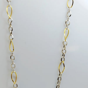 Collier Princesse en Or Jaune/Blanc 18K - 4.85g