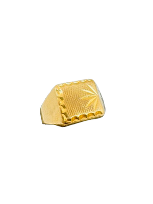 Chevalière en Or Jaune 18K Taille 55
