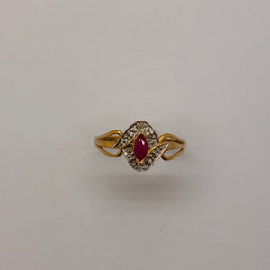 Bague en or jaune et blanc 18K Taille-62