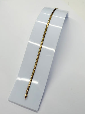 Bracelet en Or Jaune 18k Maille Anglaise Lg19cm