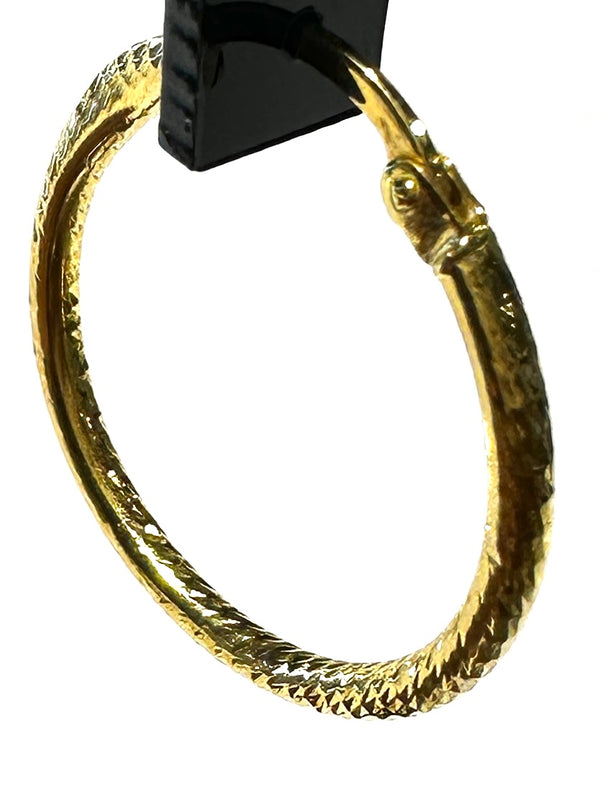 Paire de créoles en or jaune 18 K - 1.93 G