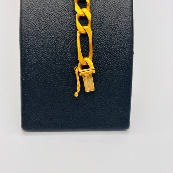 Bracelet gourmette en or jaune 18K 15.30 Grs