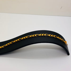 Bracelet gourmette en or jaune 18K 15.30 Grs
